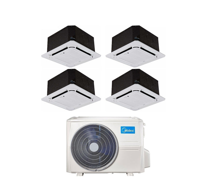 Condizionatore Midea Quadri Split Inverter Cassetta 12+12+12+12 con M4O-36FN8-Q R-32 Wi-Fi Optional