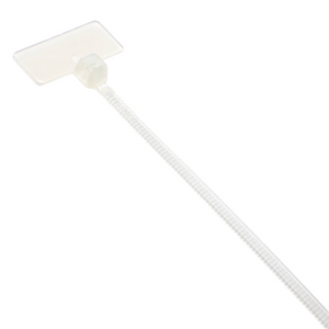 Elematic fascette con targhetta esterna per cablaggio confezione da 100 pezzi *** dimensioni 2,5 x 110 millimetri, co...