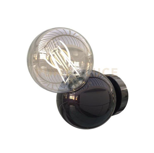 MELINA-A NP  Applique da parete nero perla attacco E27 struttura bianco opaco diametro 13cm