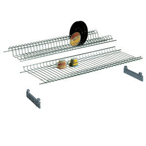 MENSOLA SCOLAPIATTI ACCIAIO CROM C/SUPP 56 CM