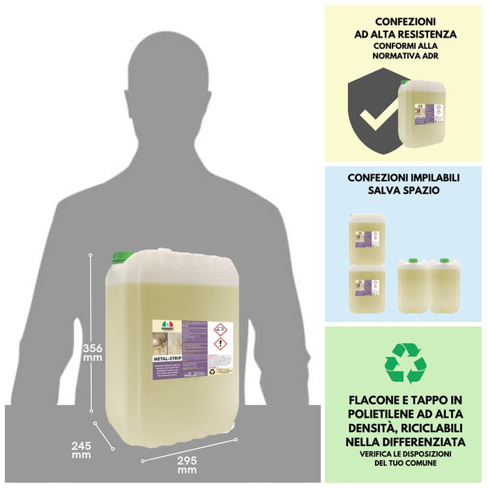 Detergente sgrassante professionale METAL-STRIP   20LT