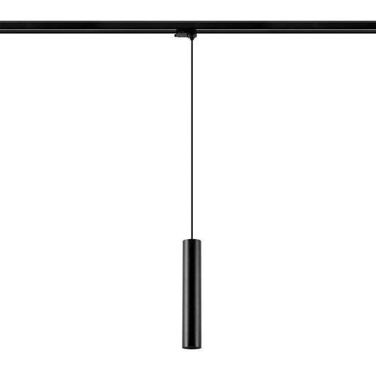Pendente track binario trifase attacco GU10 lampada sospensione moderna luce negozio vetrina ufficio cucina COLORE NERO