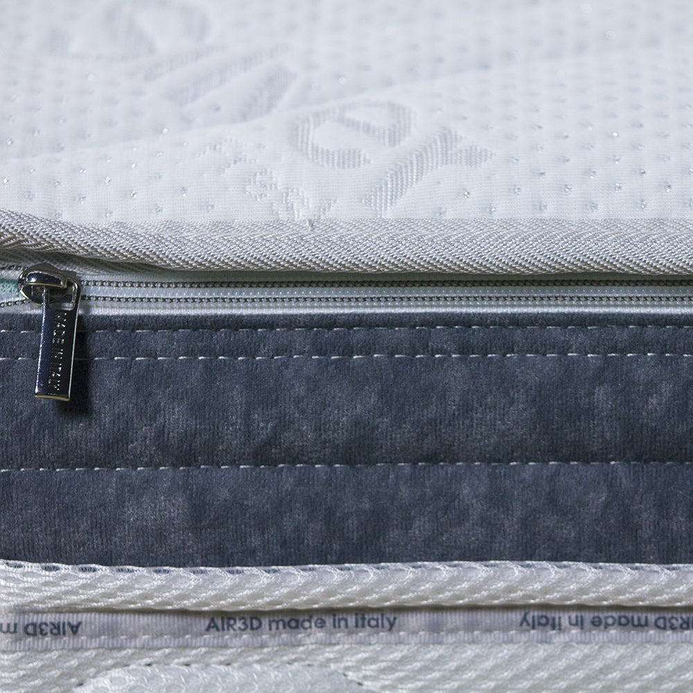 Materasso molle indipendenti e memory sfoderabile Tenerife matrimoniale 160x190 fodera silver antistatica - Comprarredo