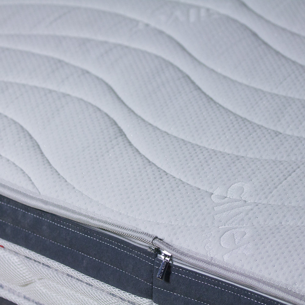 Materasso in memory Malaga singolo 80x190 alto 25cm sfoderabile con fascia 3D e ioni d'argento - Comprarredo