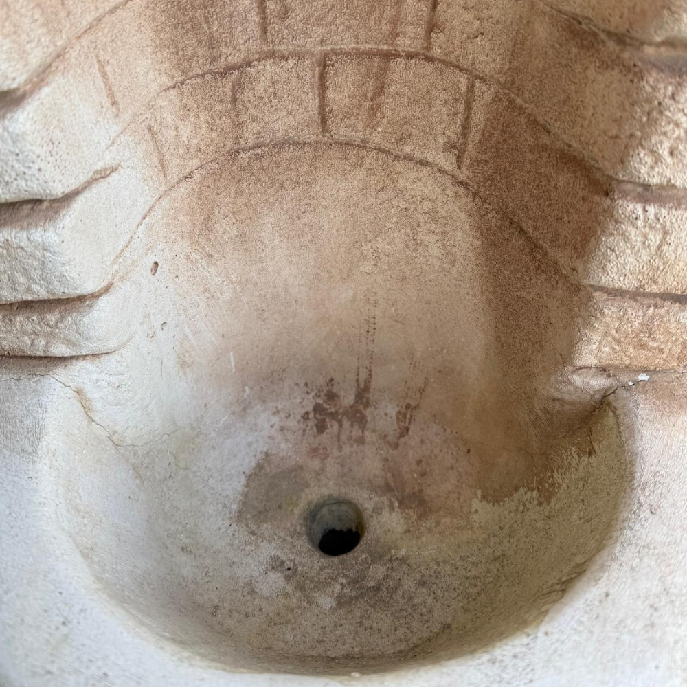 Fontana giardino calcestruzzo cemento senza rubinetto 75x35xh.91cm modello bimbo