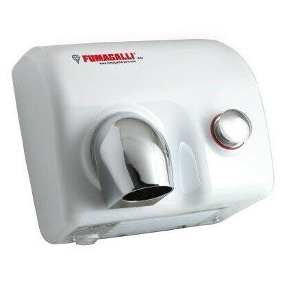 Asciugamano Elettrico a Pulsante Fumagalli Componenti Modello Magnum MG88P LEM 250 Bianco