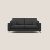 Divano 2 Posti 166x95x91 cm in Tessuto Antracite