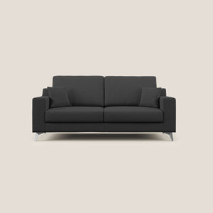 Divano 2 Posti 166x95x91 cm in Tessuto Antracite