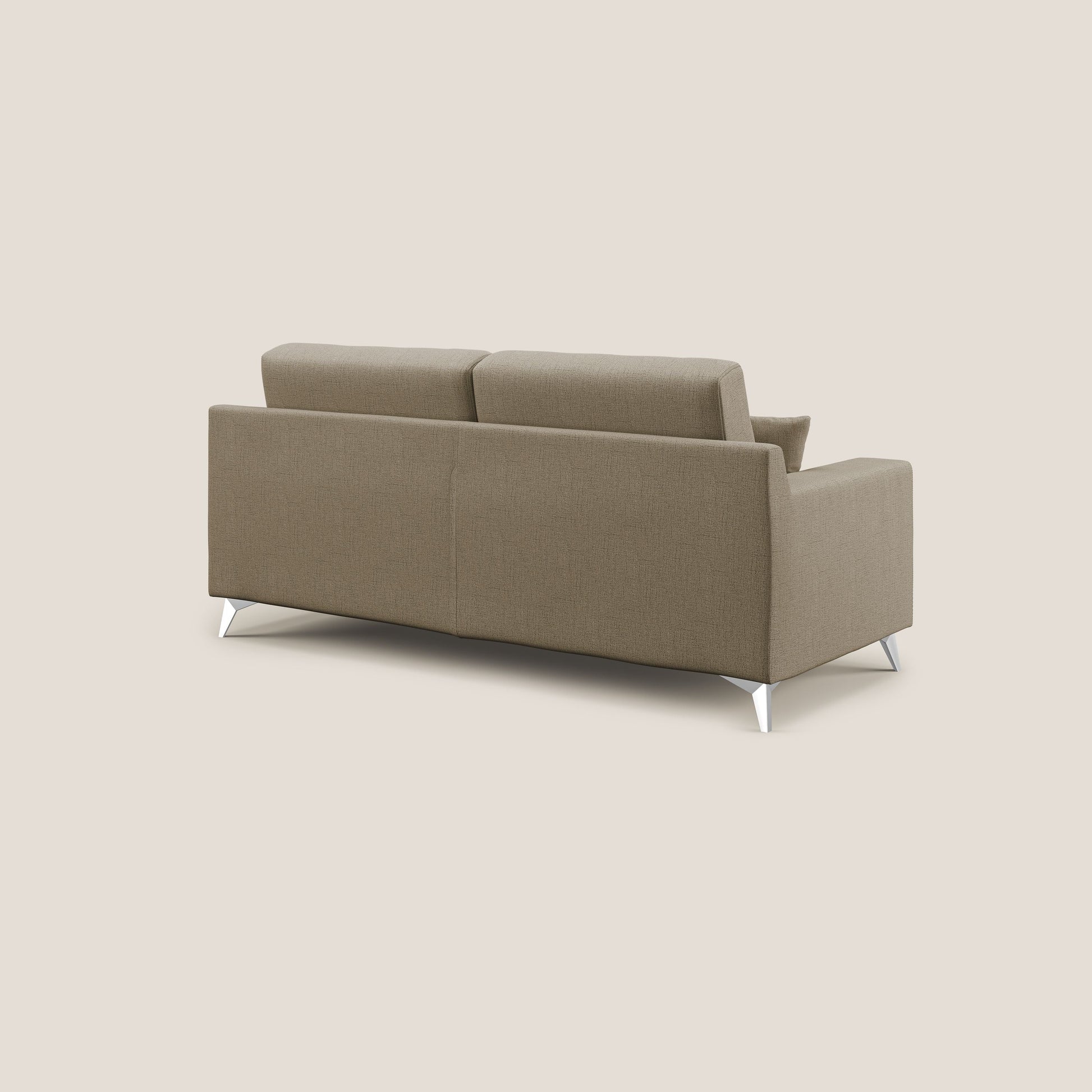 Divano 2 Posti 166x95x91 cm in Tessuto Marrone