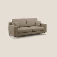 Divano 2 Posti 166x95x91 cm in Tessuto Marrone