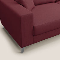 Divano 2 Posti 146x95x91 cm in Tessuto Rosso