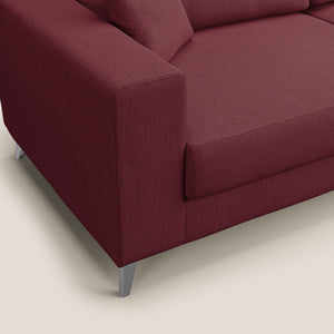 Divano 2 Posti 146x95x91 cm in Tessuto Rosso