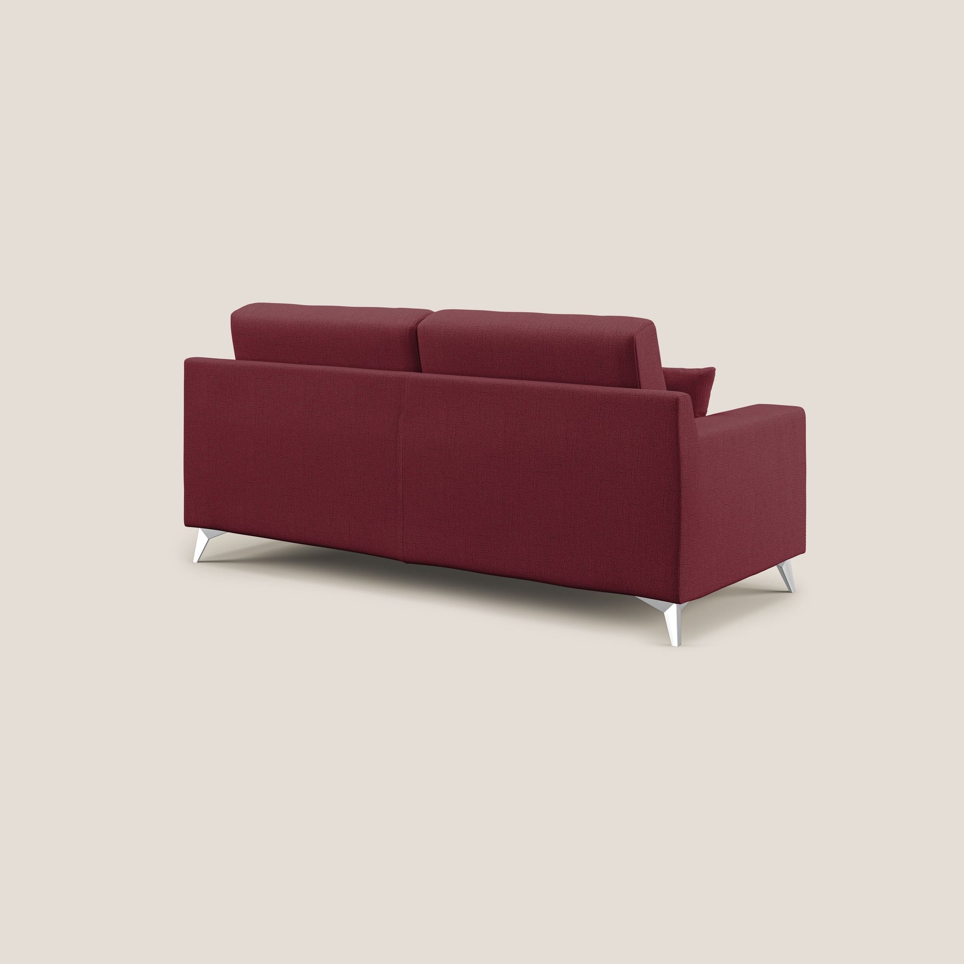 Divano 2 Posti 166x95x91 cm in Tessuto Rosso