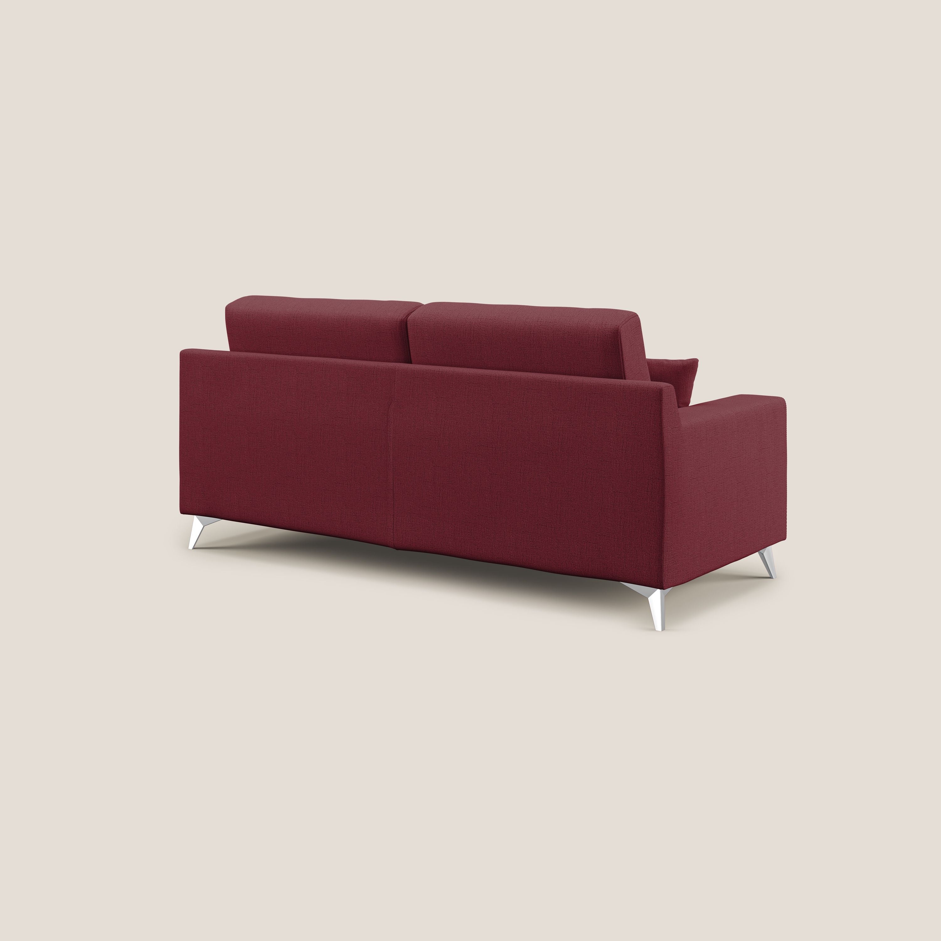 Divano 2 Posti 166x95x91 cm in Tessuto Rosso