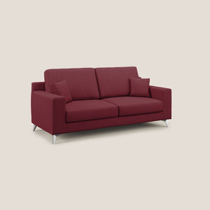 Divano 2 Posti 146x95x91 cm in Tessuto Rosso