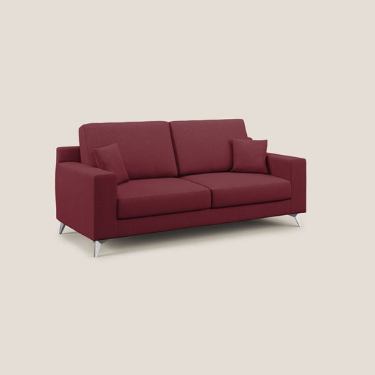 Divano 2 Posti 146x95x91 cm in Tessuto Rosso