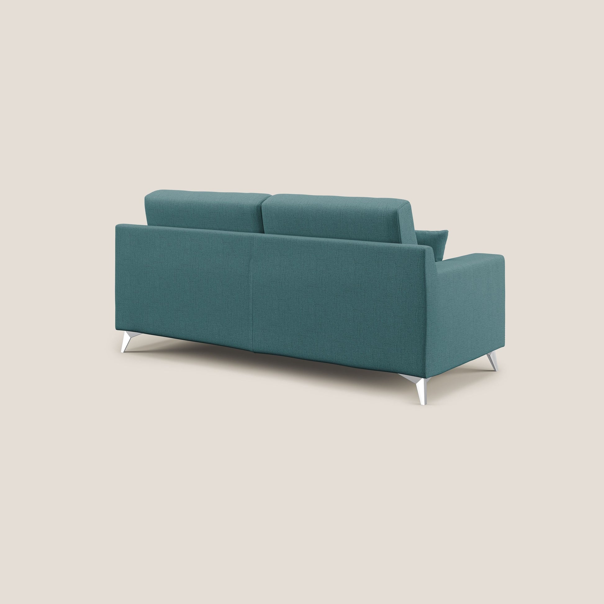 Divano 2 Posti 166x95x91 cm in Tessuto Azzurro