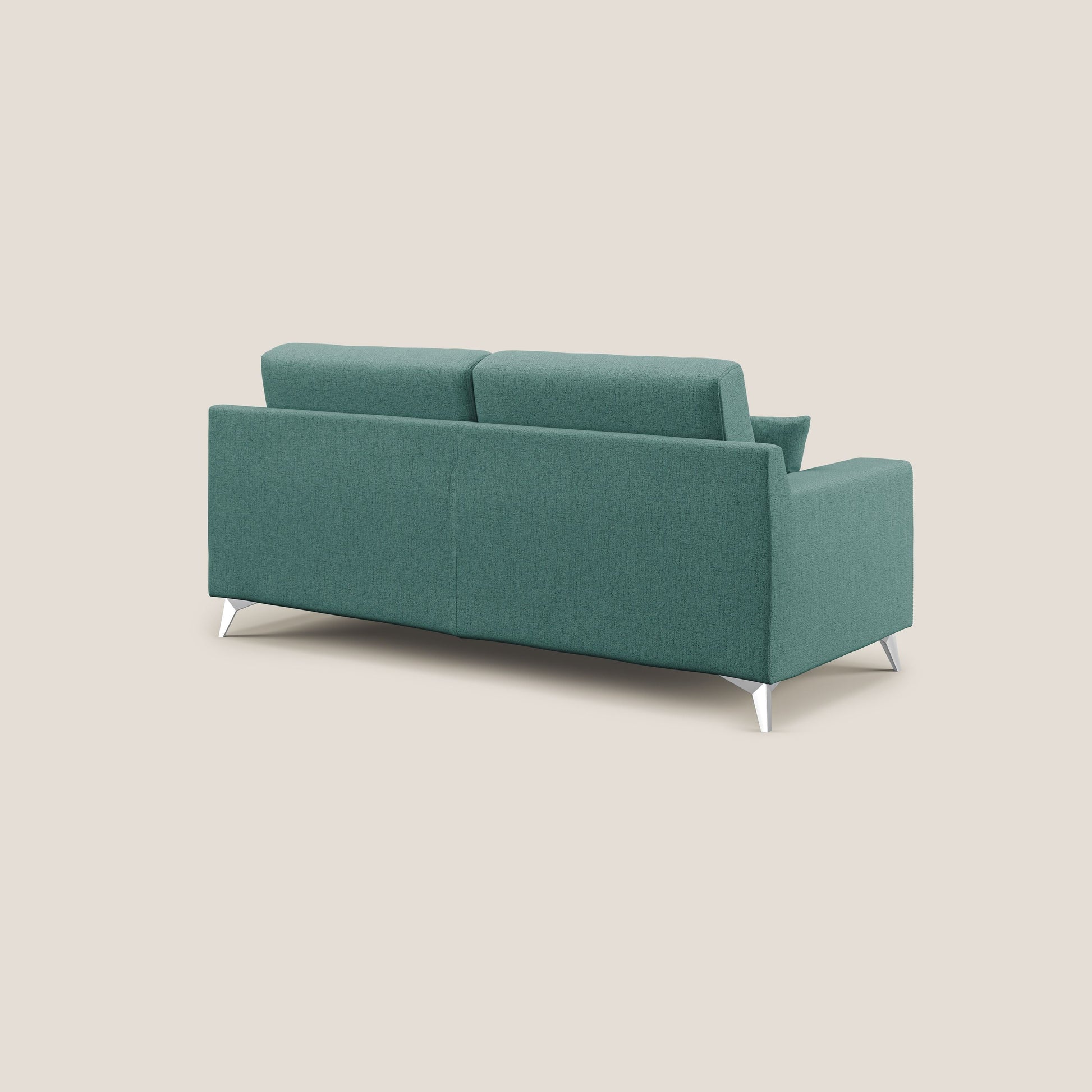 Divano 2 Posti 146x95x91 cm in Tessuto Verde Acqua