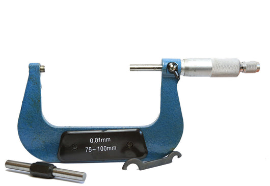 MICROMETRO SPESSIMETRO CENTESIMALE ANALOGICO PER ESTERNI 75-100mm 00.1 mm