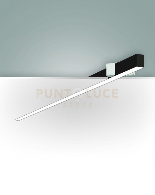 MILLET PROFILO INCASSO RASO NERO NW OPALE DIMMERABILE DALI IP40 MT 4000K 3580LM 23W