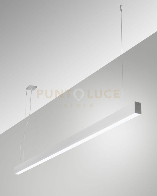 MILLET SOSPENSIONE ALLUMINIO  4000K 3580LM 23W OPALE ON/OFF IP40 100CM