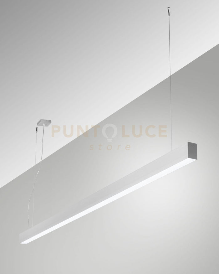 MILLET SOSPENSIONE ALLUMINIO  4000K 3580LM 23W OPALE ON/OFF IP40 100CM