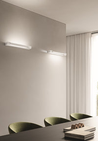 MILO APPLIQUE 12W 1104LM 3000K BIANCO IP20 L.45CM