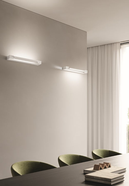 MILO APPLIQUE 12W 1104LM 3000K BIANCO IP20 L.45CM