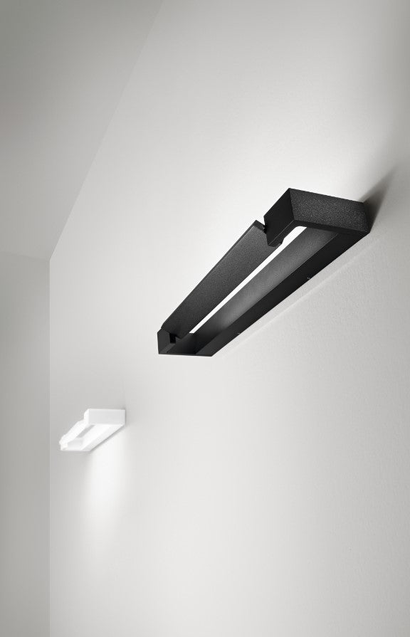 MILO APPLIQUE 12W 1104LM 3000K BIANCO IP20 L.45CM