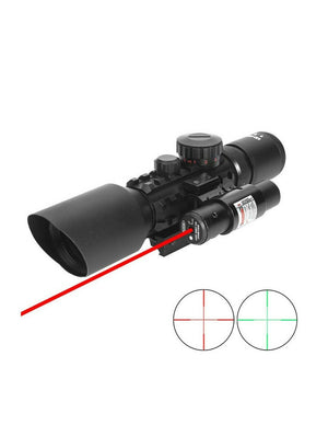 MIRINO OTTICO PRECISIONE PER FUCILE CARABINA RETICOLO ILLUMINATO 3-10x40 Mod. M9