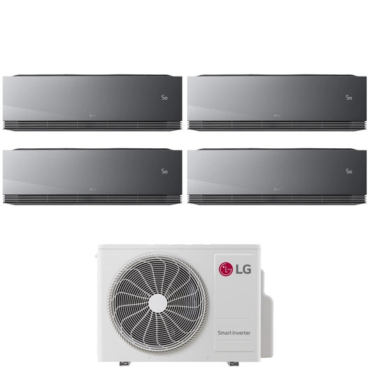 Condizionatore LG Quadri Split ARTCOOL MIRROR AI AIR 9+9+9+12 con MU4R27 R-32 Wi-Fi Integrato