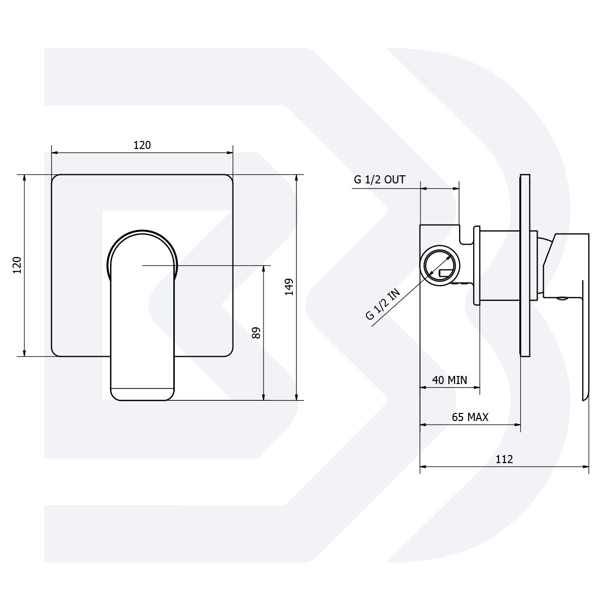MISCELATORE MONOCOMANDO INCASSO DOCCIA CROMO JOY - BIANCHI RUBINETTERIE
