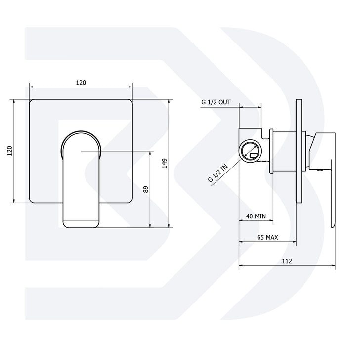 MISCELATORE MONOCOMANDO INCASSO DOCCIA CROMO JOY - BIANCHI RUBINETTERIE