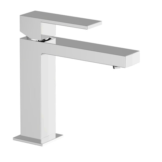 MISCELATORE MONOCOMANDO LAVABO MEDIO CON BOCCA LUNGA E SCARICO - 1” 1/4” CLIC-CLAC – SERIE METRO – BIANCHI – CROMO