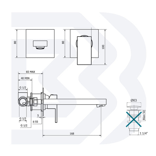 MISCELATORE MONOCOMANDO VASCA CON DOTAZIONE – SERIE METRO – BIANCHI – CROMO 