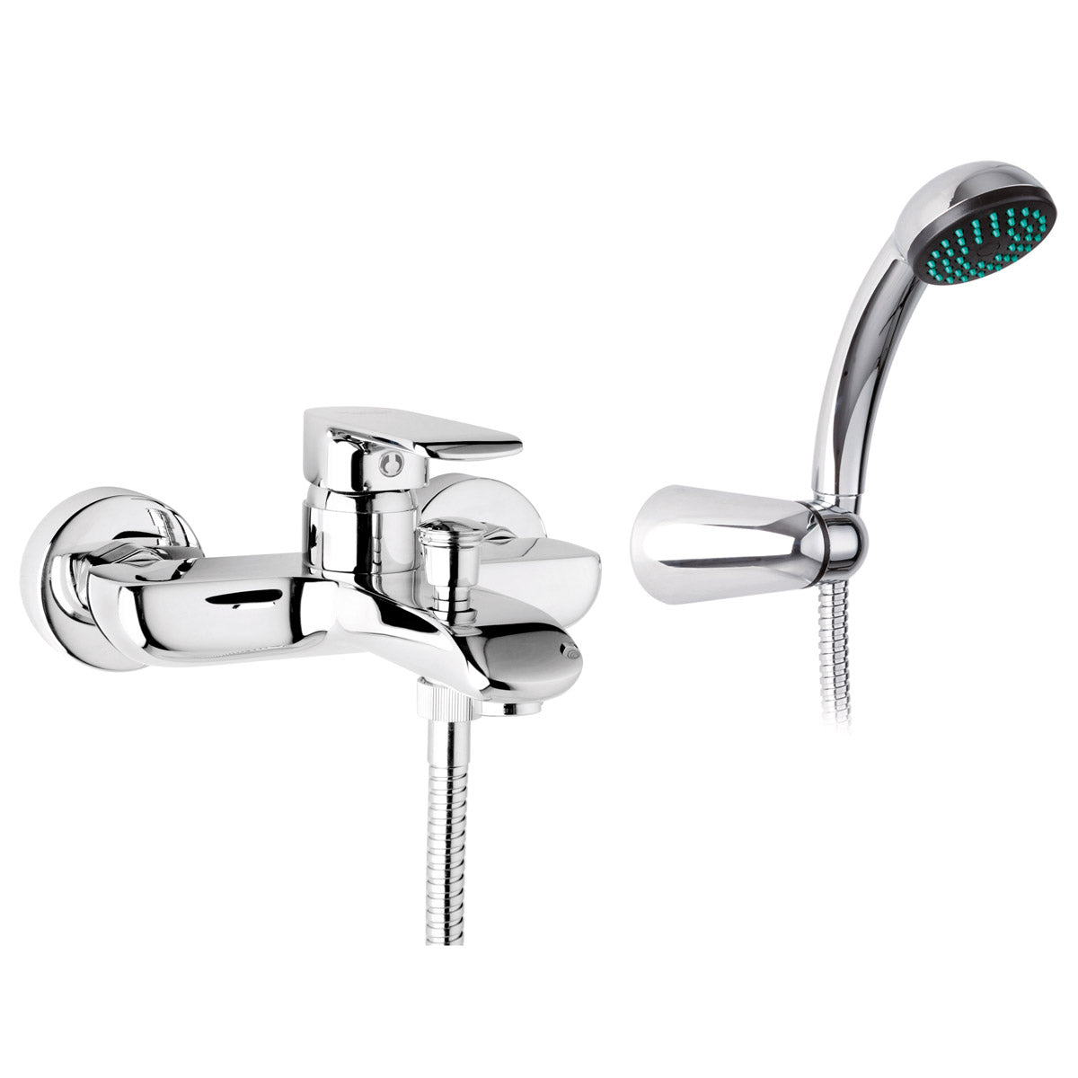 MISCELATORE MONOCOMANDO VASCA ESTERNO CON KIT DOCCIA JOY CROMO - BIANCHI RUBINETTERIE