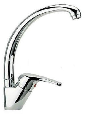 MISCELATORE RUBINETTO MONOCOMANDO LAVABO PER LAVELLO CUCINA CANNA ALTA CROMATO