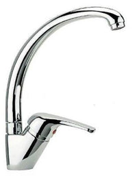 MISCELATORE RUBINETTO MONOCOMANDO LAVABO PER LAVELLO CUCINA CANNA ALTA CROMATO