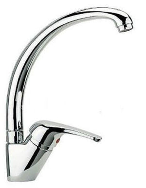 MISCELATORE RUBINETTO MONOCOMANDO LAVABO PER LAVELLO CUCINA CANNA ALTA CROMATO