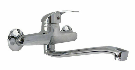 MISCELATORE RUBINETTO MONOCOMANDO LAVELLO CUCINA CANNA ALTA CROMATO MURO 69139