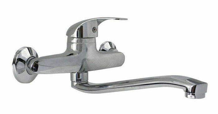 MISCELATORE RUBINETTO MONOCOMANDO LAVELLO CUCINA CANNA ALTA CROMATO MURO 69139