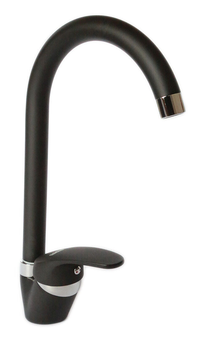 MISCELATORE RUBINETTO MONOCOMANDO X LAVELLO CUCINA CANNA ALTA COLORATI  5294X Nero 52941