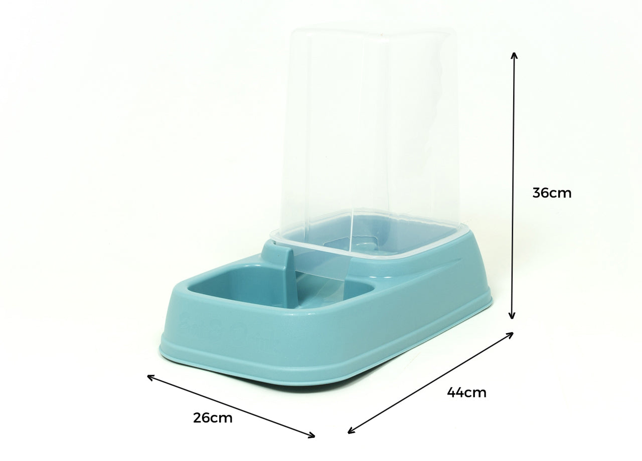 Dispenser Cibo/Acqua 8L Per Animali Modello 700086 Colore Azzurro