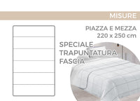 Quilt Trapuntino Piumino Estivo 100gr/mq Microfibra Summer Garden - Piazza E Mezza - Beige D4
