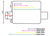 Copridivano Antimacchia Trapuntato Modello Sofà Marrone-Beige - 2 Posti - Marrone-Beige