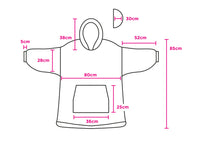 Felpa Plaid Coperta Retro Agnellato Con Tasca Sherpa Inverno Caldo Galway A Quadri