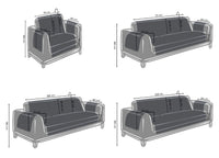 Copridivano Trapuntato Antimacchia Imbottito Quadri Beige Modello Galles - 3 Posti - Galles