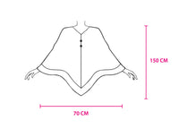 Poncho Mantella Caldo Plaid Coperta Inverno Scozzese Modello London - Mantella - Beige