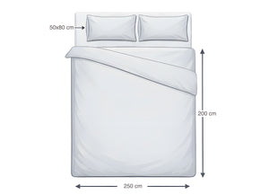 Sacco Copripiumino In 100% Cotone Made Italy Disegno Teddy - Matrimoniale - Beige