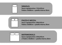 Copripiumino Doubleface In 100% Cotone Modello Les Uniques Dis. 2503 - Matrimoniale - Verde 138
